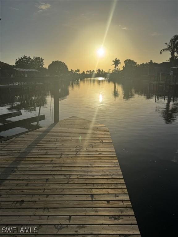 4628 SW 18th Ave, Cape Coral, FL 33914 - dock area with a water view