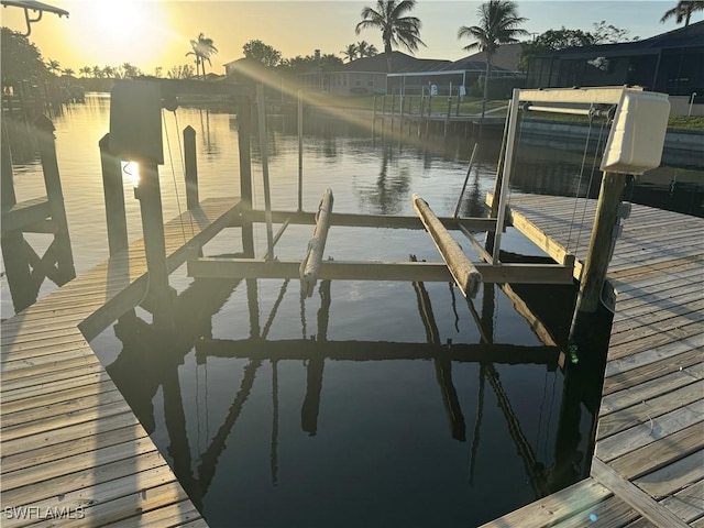 4628 SW 18th Ave, Cape Coral, FL 33914 - view of dock featuring a water view