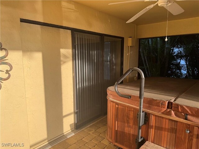 4628 SW 18th Ave, Cape Coral, FL 33914 - view of patio / terrace featuring ceiling fan