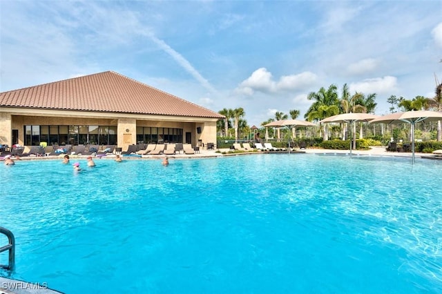 view of pool