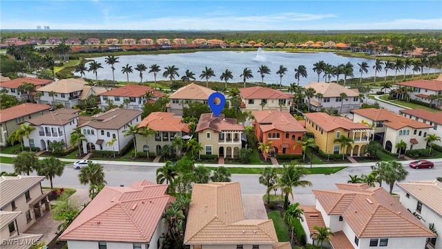 1338 Kendari Ter, Naples, FL 34113 - drone / aerial view featuring a residential view and a water view