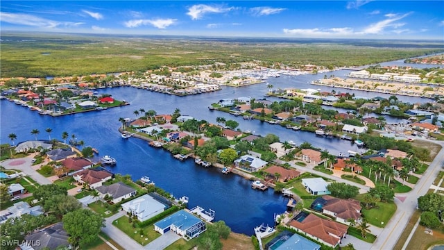 162 Windward Cay, Naples, FL 34114 - aerial view with a water view and a residential view