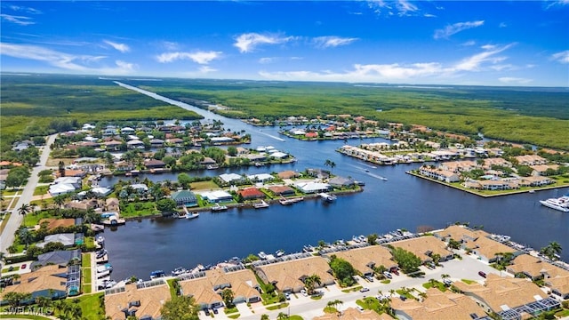 162 Windward Cay, Naples, FL 34114 - bird's eye view with a water view and a residential view