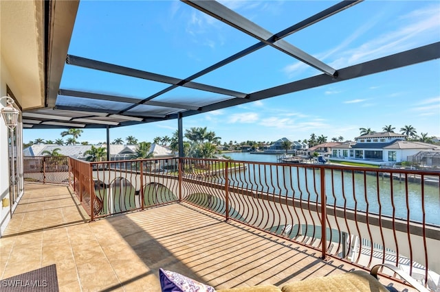 159 Geranium Ct, Marco Island, FL 34145 - balcony with a water view and a residential view