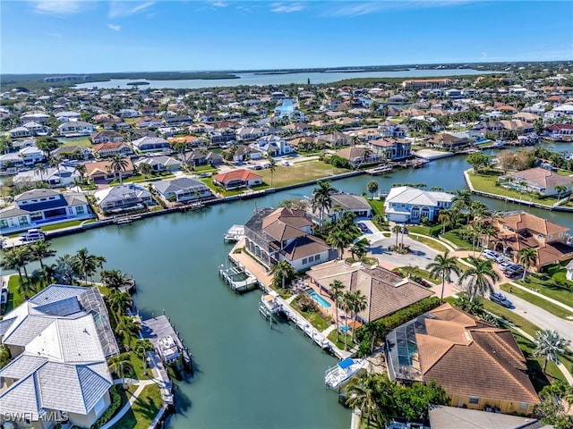 159 Geranium Ct, Marco Island, FL 34145 - aerial perspective of suburban area with a large body of water