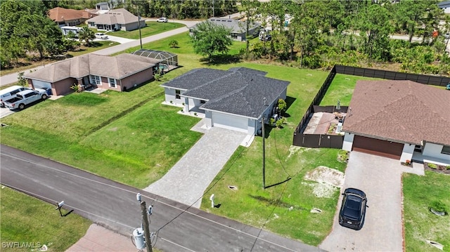drone / aerial view featuring a residential view