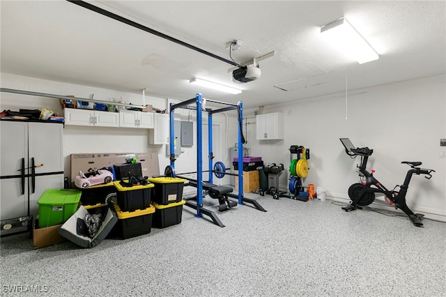 1020 19th St SW, Naples, FL 34117 - exercise room with a garage and electric panel