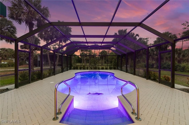 1020 19th St SW, Naples, FL 34117 - swimming pool featuring a patio and a lanai
