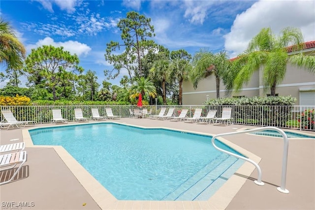 8125 Celeste Dr Unit 5213, Naples, FL 34113 - pool with a patio and fence
