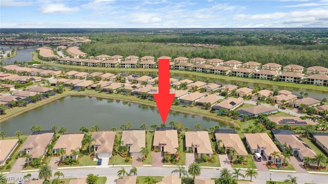 11619 Giulia Dr, Fort Myers, FL 33913 - birds eye view of property with a residential view and a water view