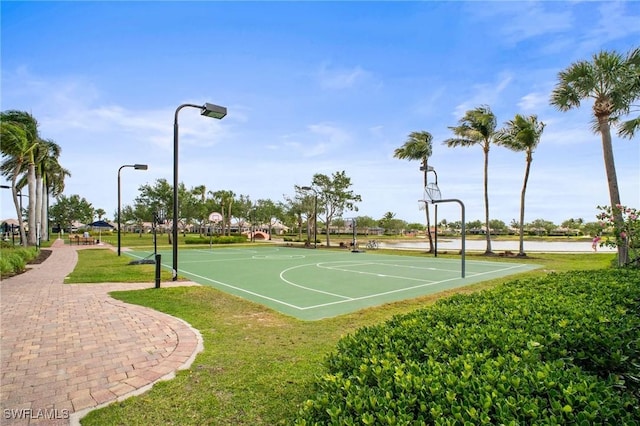 8629 Julia Ln, Naples, FL 34114 - view of sport court featuring community basketball court and a lawn
