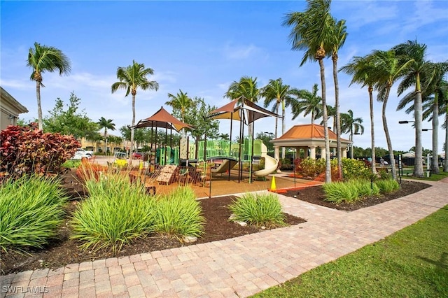 8629 Julia Ln, Naples, FL 34114 - view of community with a gazebo and playground community