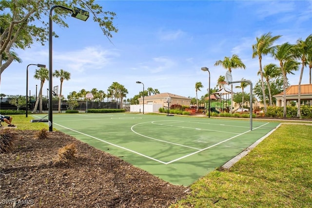 8629 Julia Ln, Naples, FL 34114 - view of sport court with fence and community basketball court