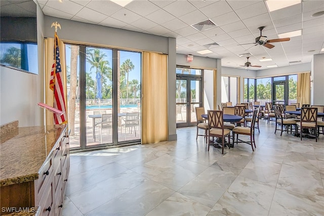 lobby featuring visible vents