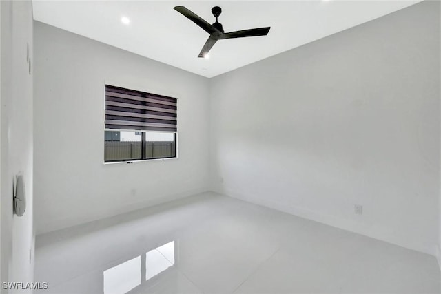1041 Embers Pkwy W, Cape Coral, FL 33993 - spare room with ceiling fan