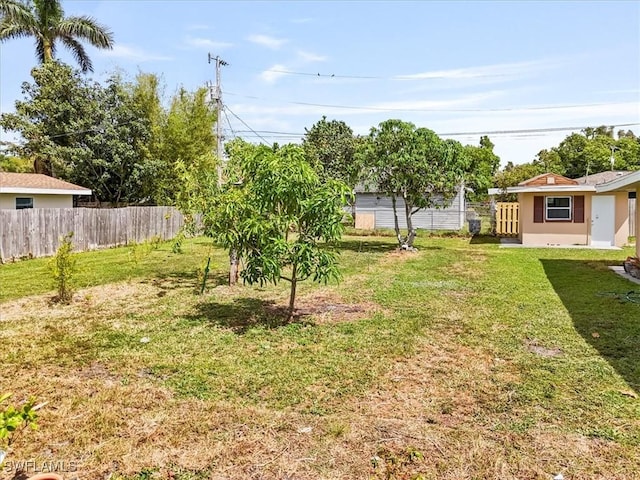48 Victoria Dr, North Fort Myers, FL 33917 - view of yard with fence