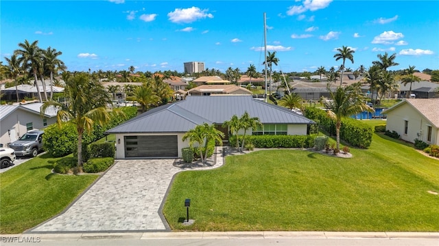 bird's eye view with a residential view
