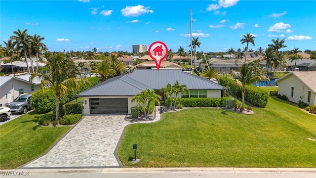 aerial view featuring a residential view