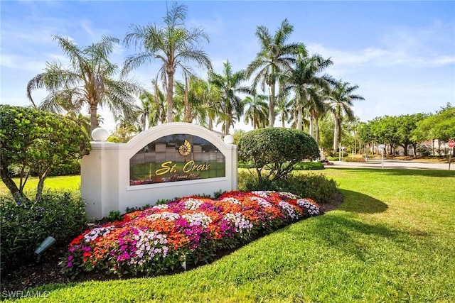 4665 Saint Croix Ln Unit 1525, Naples, FL 34109 - community sign with a yard