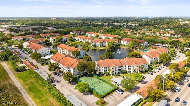 4665 Saint Croix Ln Unit 1525, Naples, FL 34109 - birds eye view of property with a water view