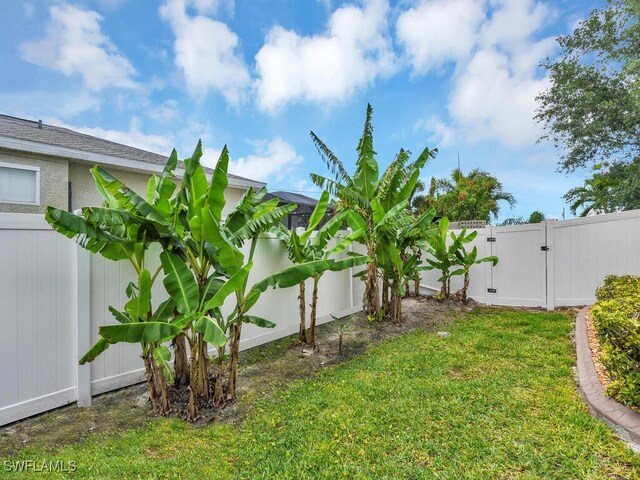 3904 SW 20th Ave, Cape Coral, FL 33914 - view of yard with a fenced backyard and a gate