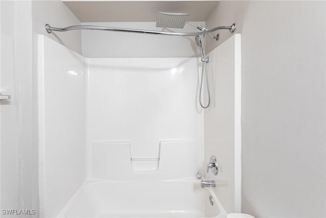 full bathroom featuring bathtub / shower combination