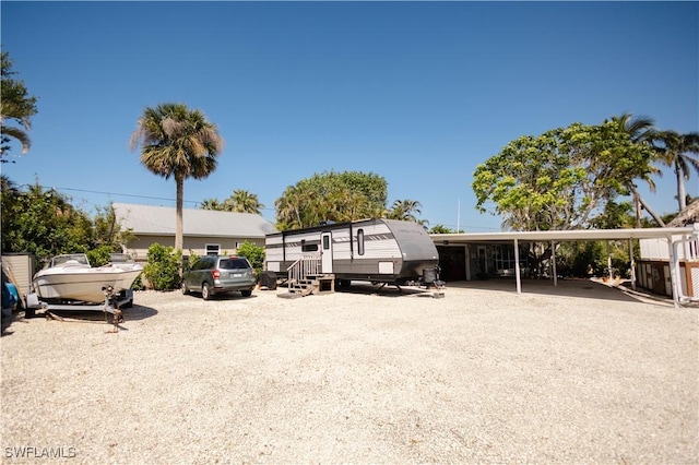 view of parking / parking lot