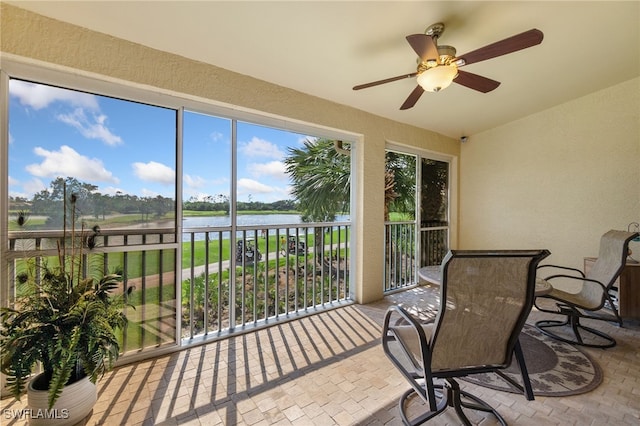 20231 Calice Ct Unit 2703, Estero, FL 33928 - sunroom with a water view
