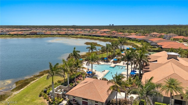 1408 Lucena Ln S, Naples, FL 34113 - birds eye view of property featuring a residential view and a water view