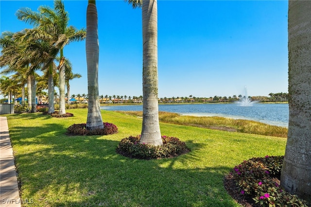 1408 Lucena Ln S, Naples, FL 34113 - view of yard featuring a water view