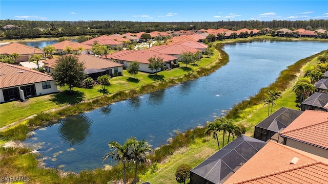 1408 Lucena Ln S, Naples, FL 34113 - birds eye view of property with a water view and a residential view