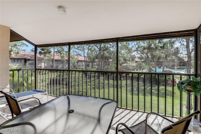 3207 Horse Carriage Way Unit 406, Naples, FL 34105 - view of unfurnished sunroom