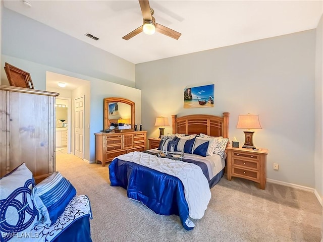 14641 Glen Cove Dr Unit 1704, Fort Myers, FL 33919 - bedroom featuring baseboards, carpet flooring, and visible vents