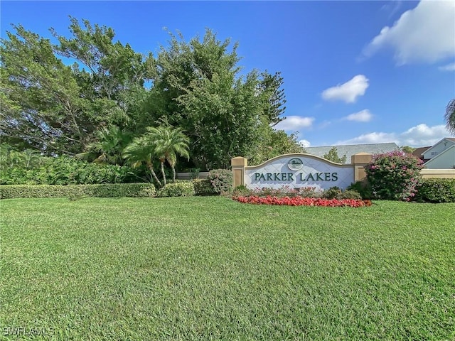 14641 Glen Cove Dr Unit 1704, Fort Myers, FL 33919 - community / neighborhood sign featuring a lawn