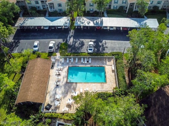 1702 Kings Lake Blvd Unit 103, Naples, FL 34112 - bird's eye view of a pool area