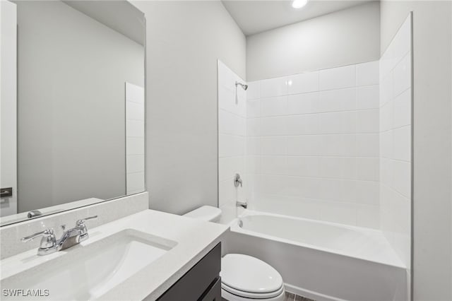 44385 Frontier Dr, Punta Gorda, FL 33982 - bathroom featuring toilet, vanity, and  shower combination