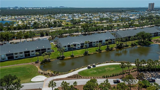 12090 Kelly Greens Blvd Unit 119, Fort Myers, FL 33908 - drone / aerial view with a residential view and a water view