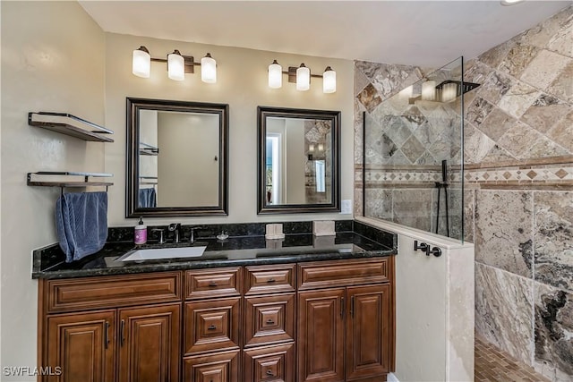 12090 Kelly Greens Blvd Unit 119, Fort Myers, FL 33908 - bathroom featuring a walk in shower and vanity