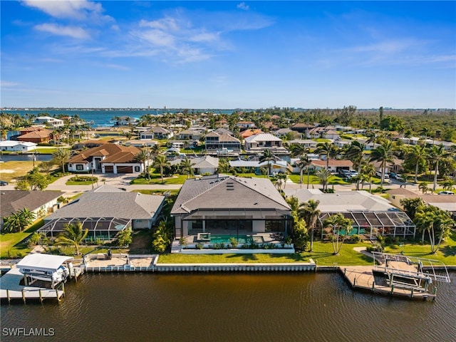 127 SW 56th Ter, Cape Coral, FL 33914 - bird's eye view featuring a residential view and a water view