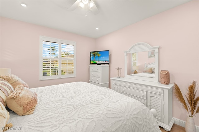 5794 Elizabeth Ann Way, Fort Myers, FL 33912 - bedroom featuring ceiling fan, recessed lighting, and baseboards