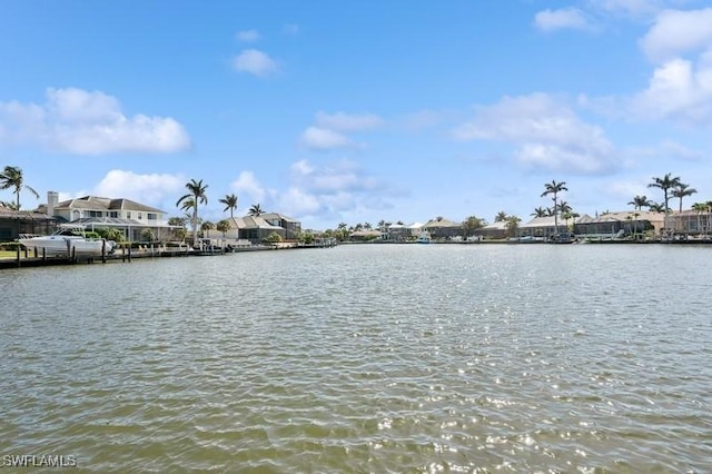 water view featuring nearby suburban area