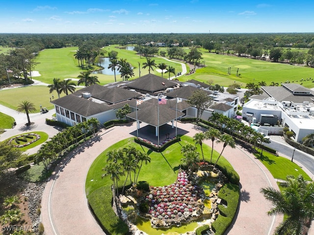 114 Amblewood Ln Unit 9-903, Naples, FL 34105 - aerial perspective of suburban area featuring a golf club and a nearby body of water