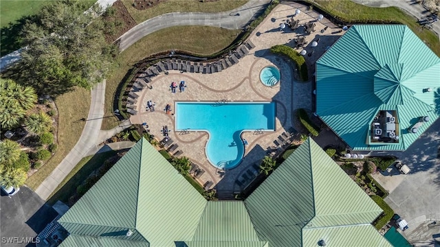 drone / aerial view