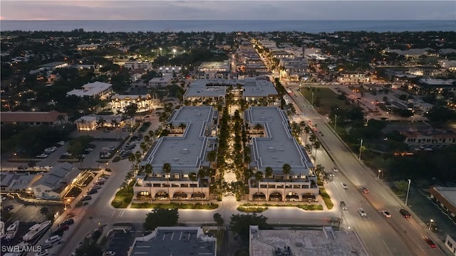 936 5th Ave S Unit 202, Naples, FL 34102 - aerial view at dusk featuring a water view