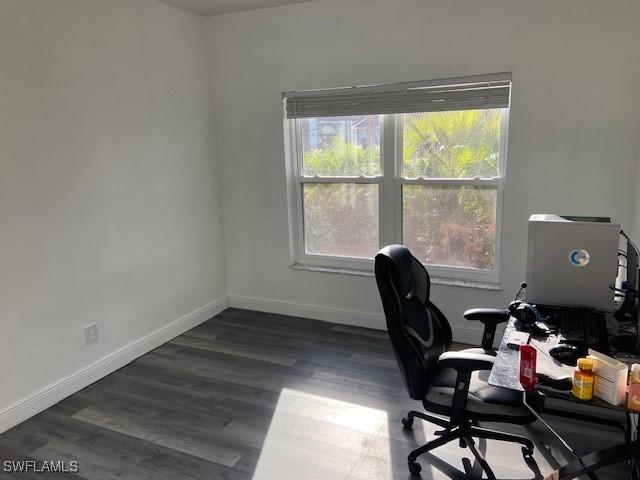 8860 Banyan Cove Cir S Unit 0, Fort Myers, FL 33919 - office with baseboards and wood finished floors