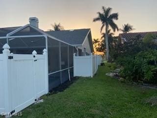 8860 Banyan Cove Cir S Unit 0, Fort Myers, FL 33919 - view of side of property with a chimney
