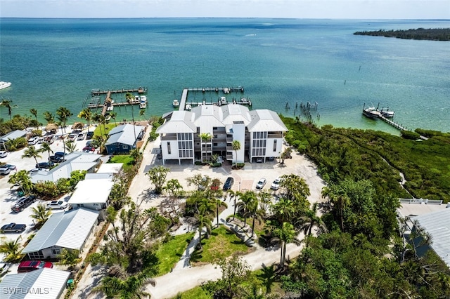 15123 Captiva Dr Unit 104, Captiva, FL 33924 - drone / aerial view featuring a water view