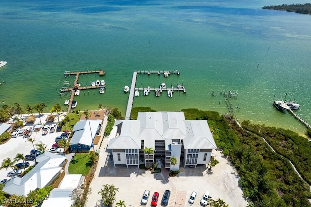 15123 Captiva Dr Unit 104, Captiva, FL 33924 - drone / aerial view featuring a water view