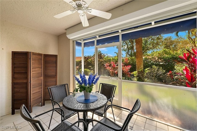 view of sunroom