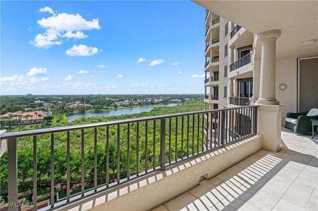 8787 Bay Colony Dr Unit 803, Naples, FL 34108 - balcony with a water view